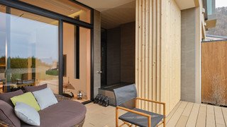 [東館]温泉露天風呂付デザイナーズツイン ウッドデッキ付 禁煙