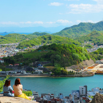 尾道のぽんぽん岩から眺める風景です