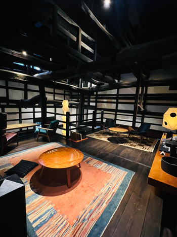 「里山十帖」 内観 195386083 ◎食後はラウンジ小屋組みでコーヒータイム