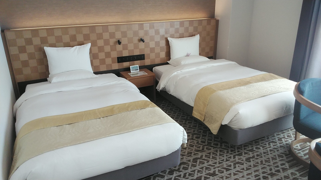 ベッドメイキングがいつも綺麗です。