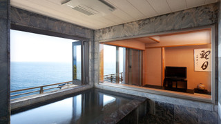 展望風呂付き客室(和室8+6畳) フレンチ懐石