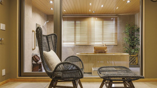 ラグジュアリー ダブルまたはツインルーム 2 ベッドルーム 専用バスルーム パーシャル オーシャン ビュー