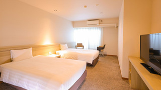 [禁煙] スタンダードツインバリアフリー内風呂あり（眺望無し）