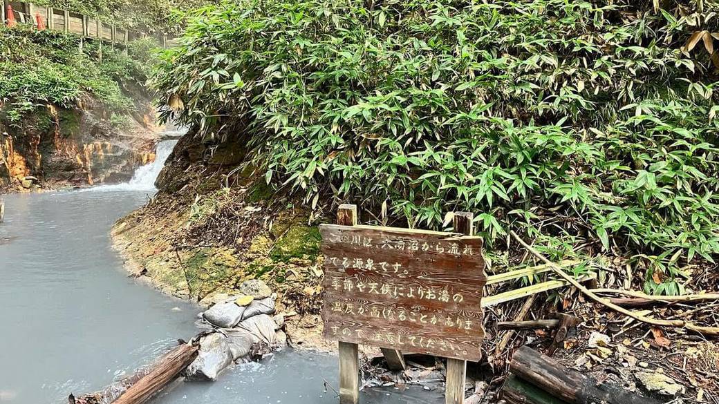 大湯沼川の天然温泉 / 1