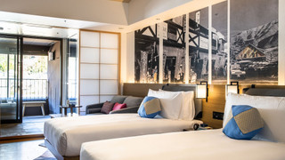 スタンダード ルーム シングルベッド 2 台 リバービュー (Private Hot Spring)