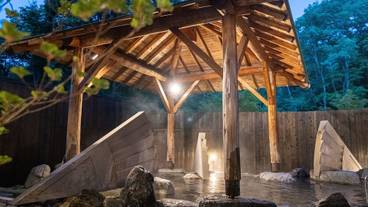 夜の露天風呂 / 6