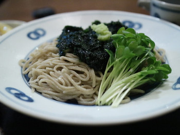「高はし」料理 892835 青海苔そば全景