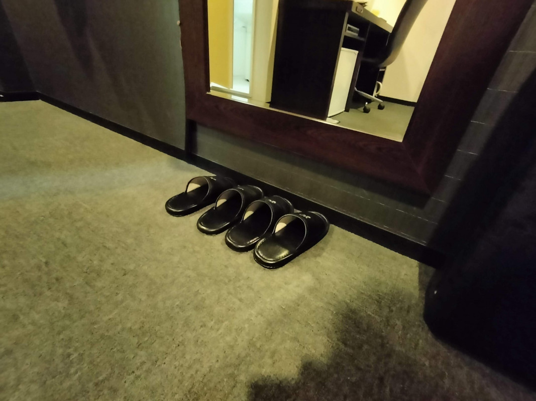 使い捨てスリッパがないのが残念