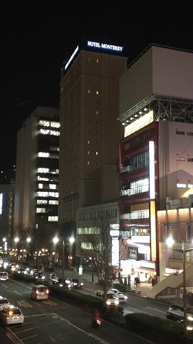 仙台駅のペデストリアンデッキから