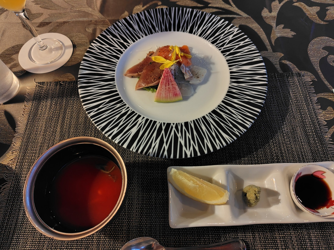 夕食（カルパッチョ）