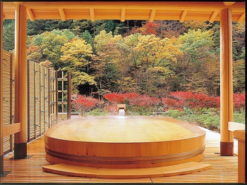 大きな露天風呂を二人締め♡貸切風呂がある人気の高い秘湯3411479