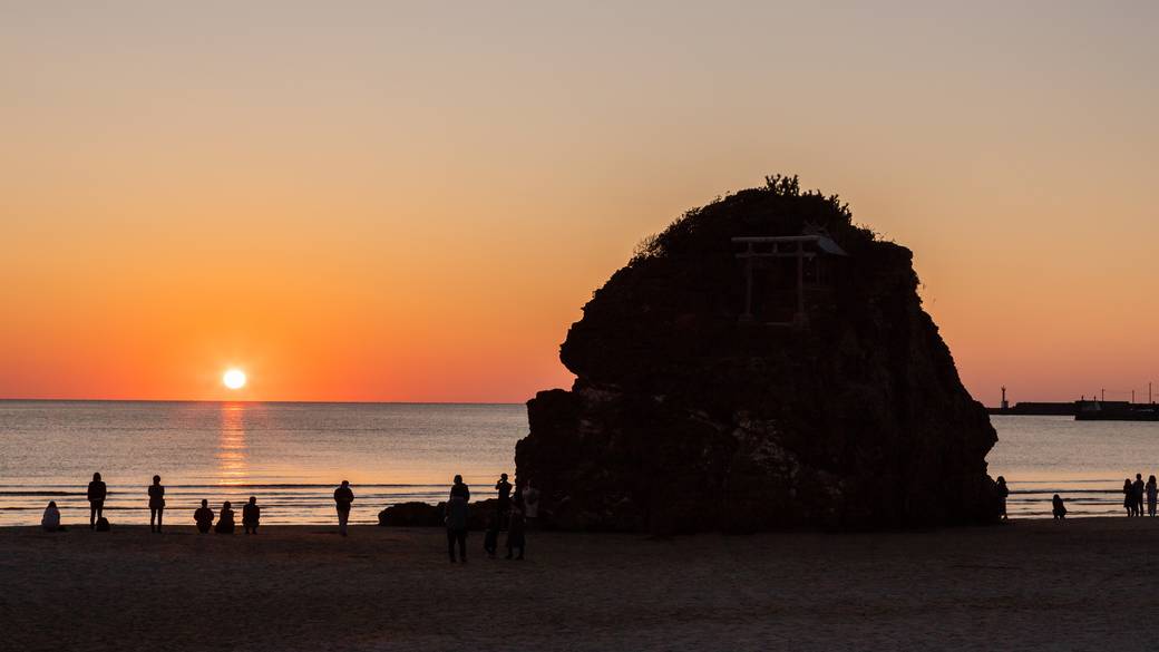 稲佐の浜　夕日 / 4