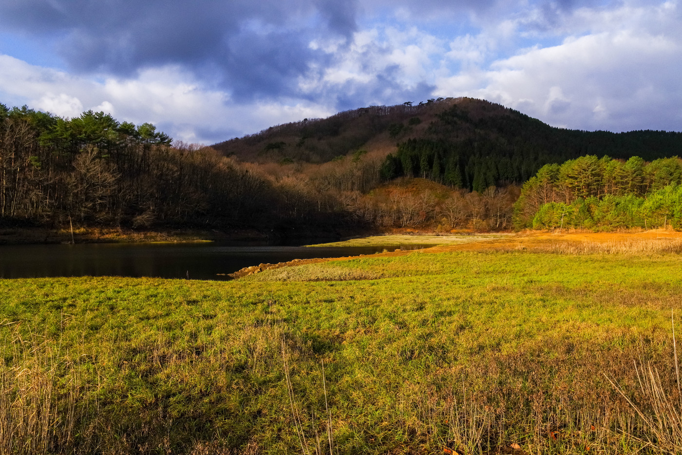 広島県。北広島町、聖湖（2018年11月）