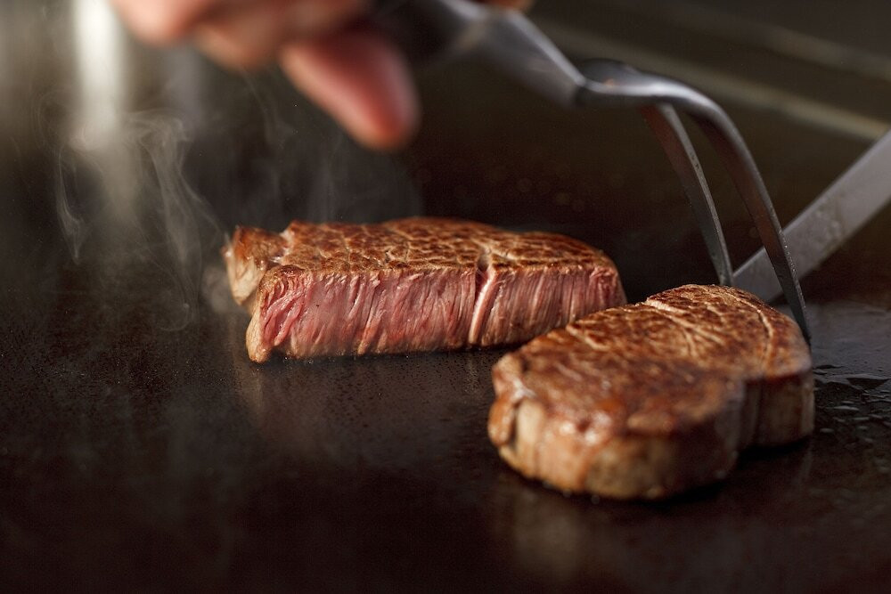 鉄板焼きディナー一例