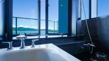 オーシャンバンクビュー 半露天スイートのビューバス / 6