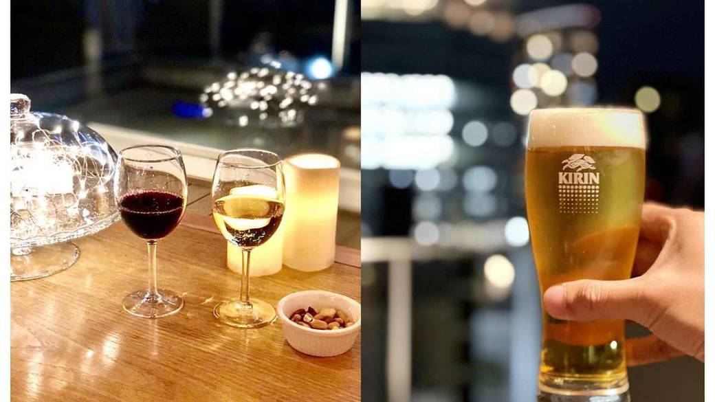 屋上ラウンジで
のんびりお酒を楽しむ / 3