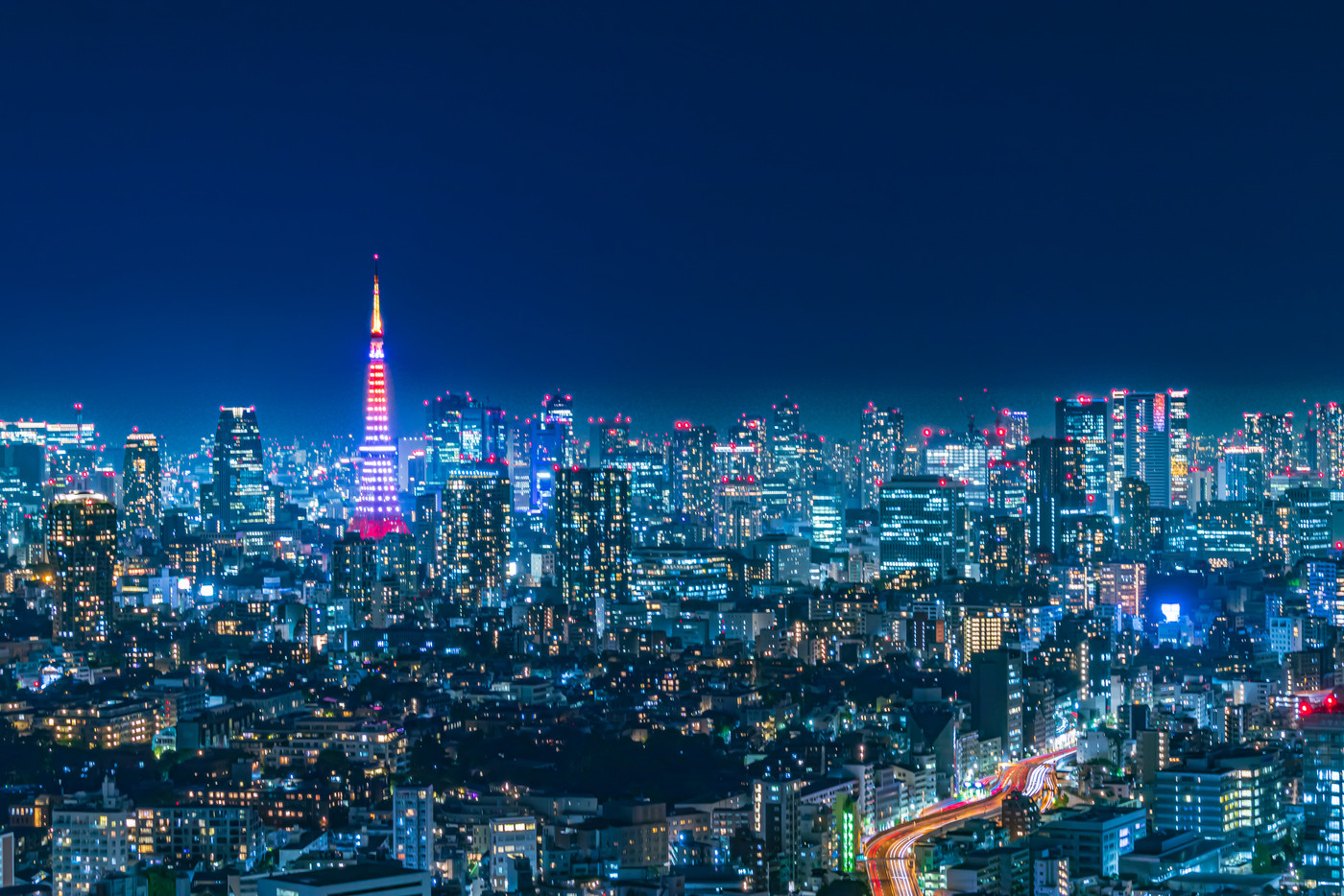 【東京の都市風景】東京都心の眺望夜景