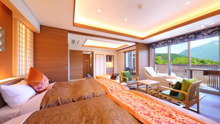 和洋室C テラス＆露天風呂＆足湯＆ジャグジー付 花由エリア　(アレルギー・ビーガン等料理変更不可)