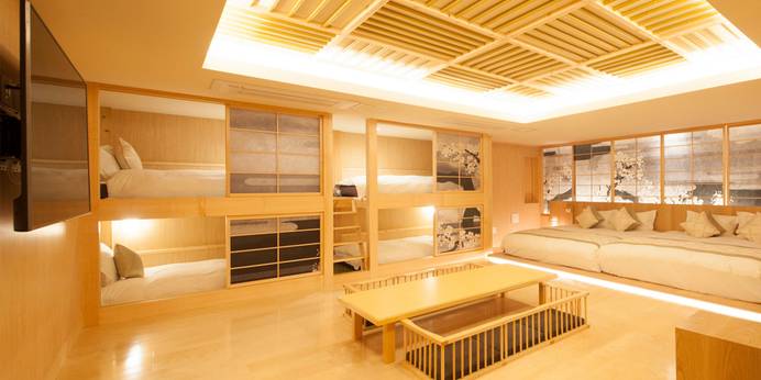ザ・センチュリオン クラシック赤坂（東京都 ビジネスホテル）：「プレミアファミリー和スイート」のフローリングバージョン。こちらも最大8名まで宿泊可能 / 1