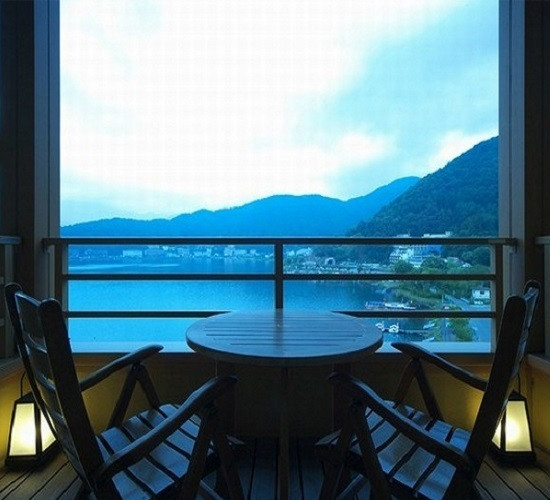 河口湖側からの眺め例