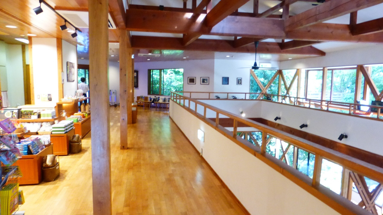 「大正屋 椎葉山荘」のロビー内