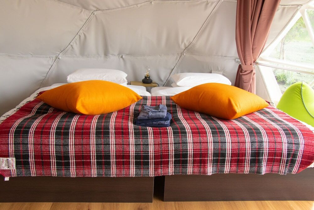 グランピングドーム／ベッド