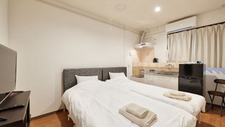 ツインルーム シングルベッド 2 台 シティビュー