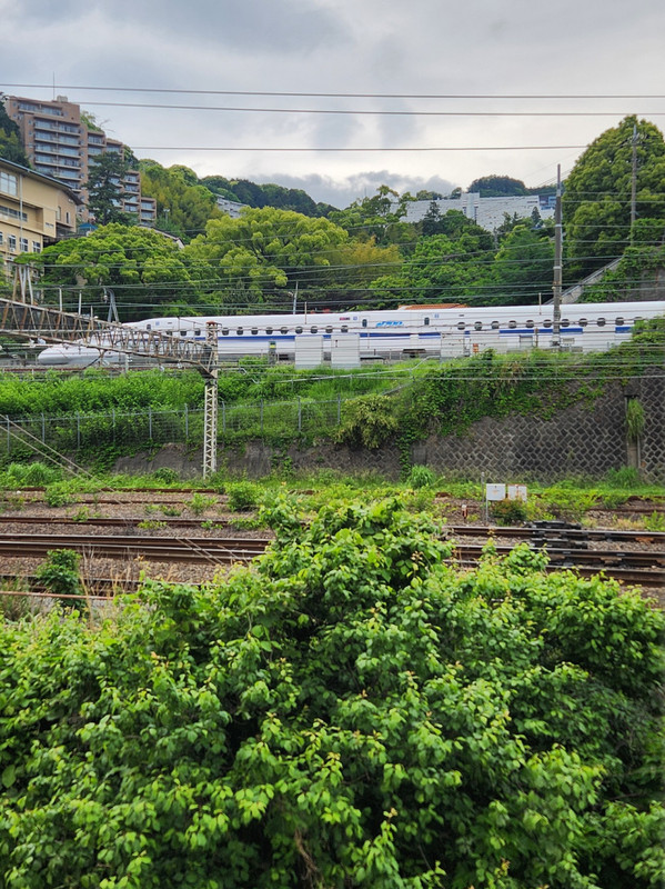客室から新幹線も見えました