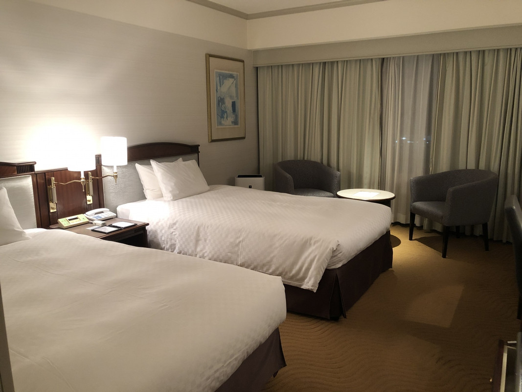 シングルのところをツインにアップグレードしていただきました