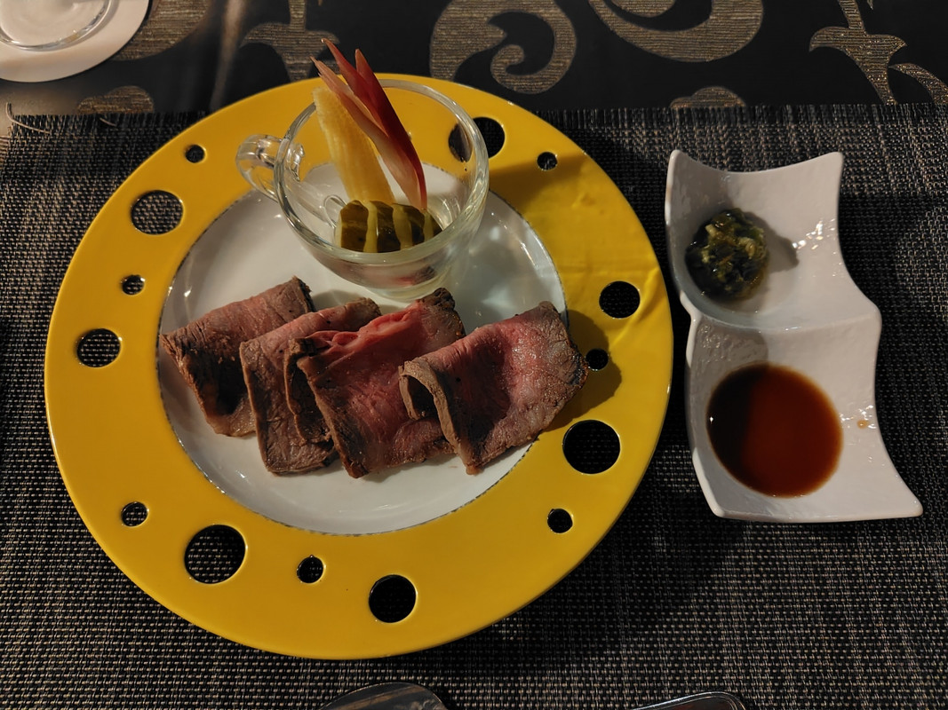 夕食（ローストビーフ）