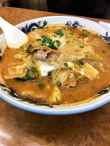 「石狩亭」 料理 75783709 チゲ味噌ラーメン
