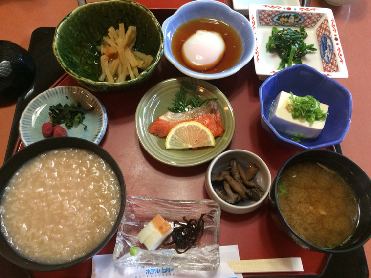 「十津川温泉ホテル昴」 料理 46103222 朝食は茶粥です♪