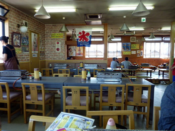 「焼蛤 浜茶屋 向島」内観 1154893 オオバコの店内（2階）