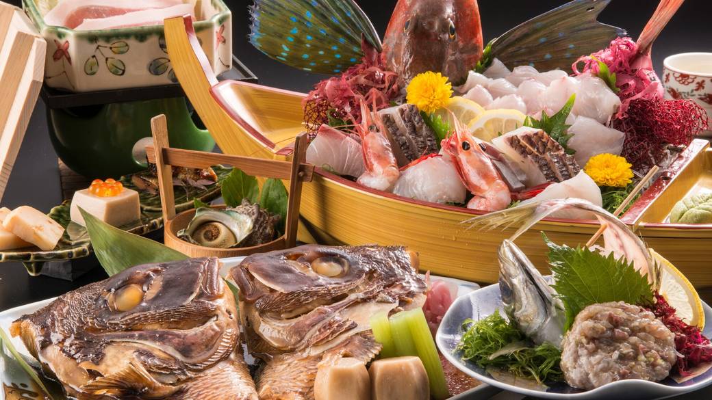 房総の魚介がたっぷり
漁師風の会席料理 / 1