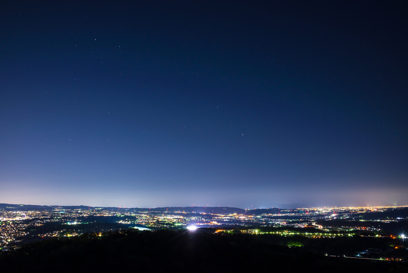 若草山 鶯塚古墳からの夜景 （奈良県奈良市）