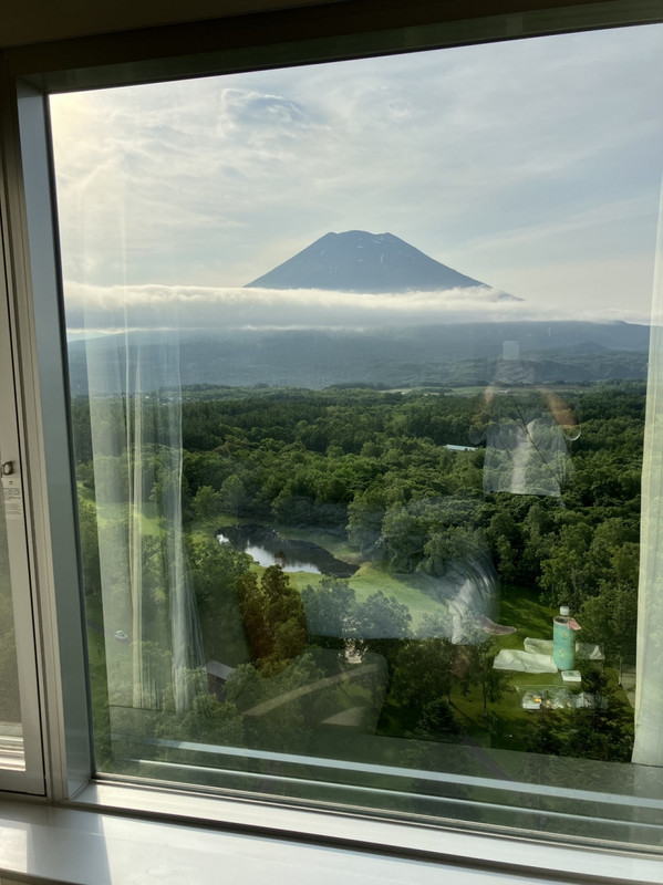 ホテル部屋から撮影