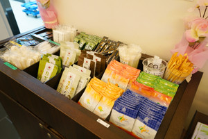 充実のフリーアメニティコーナー