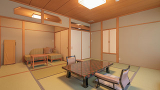 [2階純和室] 源泉掛流し露天風呂+個別庭園