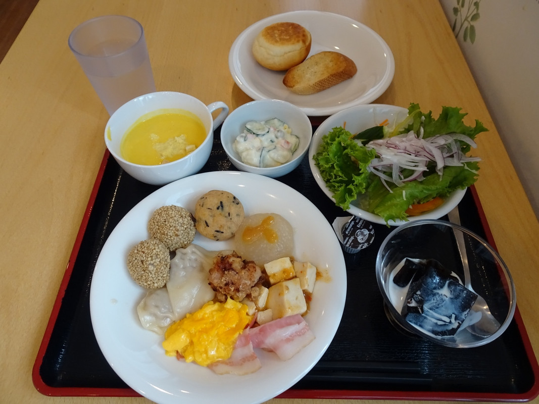 バイキング形式の朝食