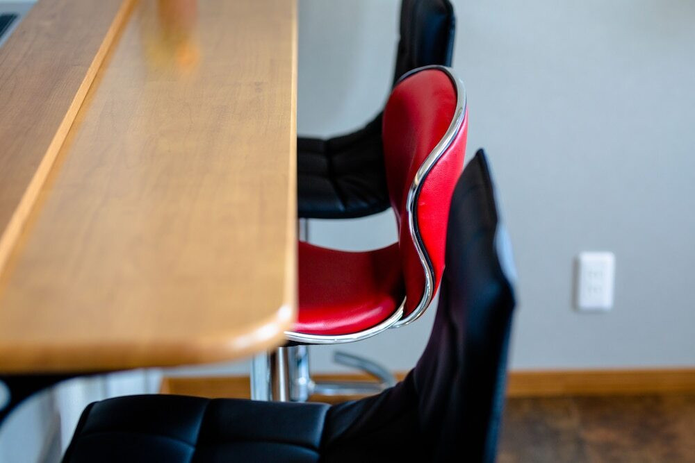 客室内のダイニングエリア