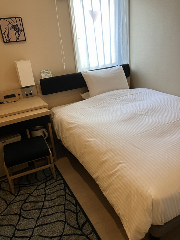 ベッドは清潔で寝心地も良い