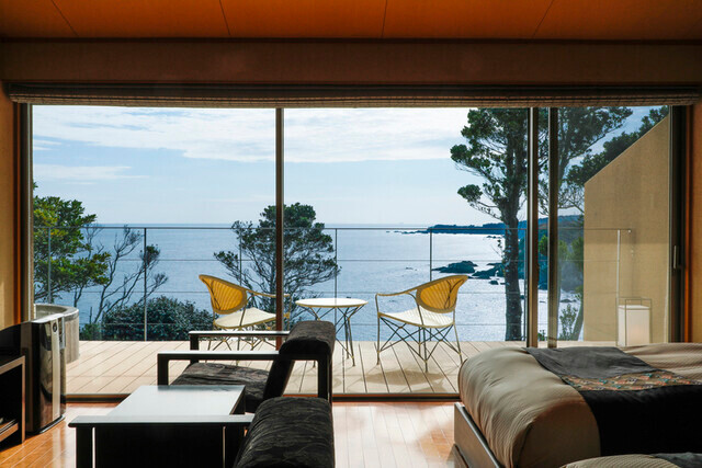 客室テラス一例