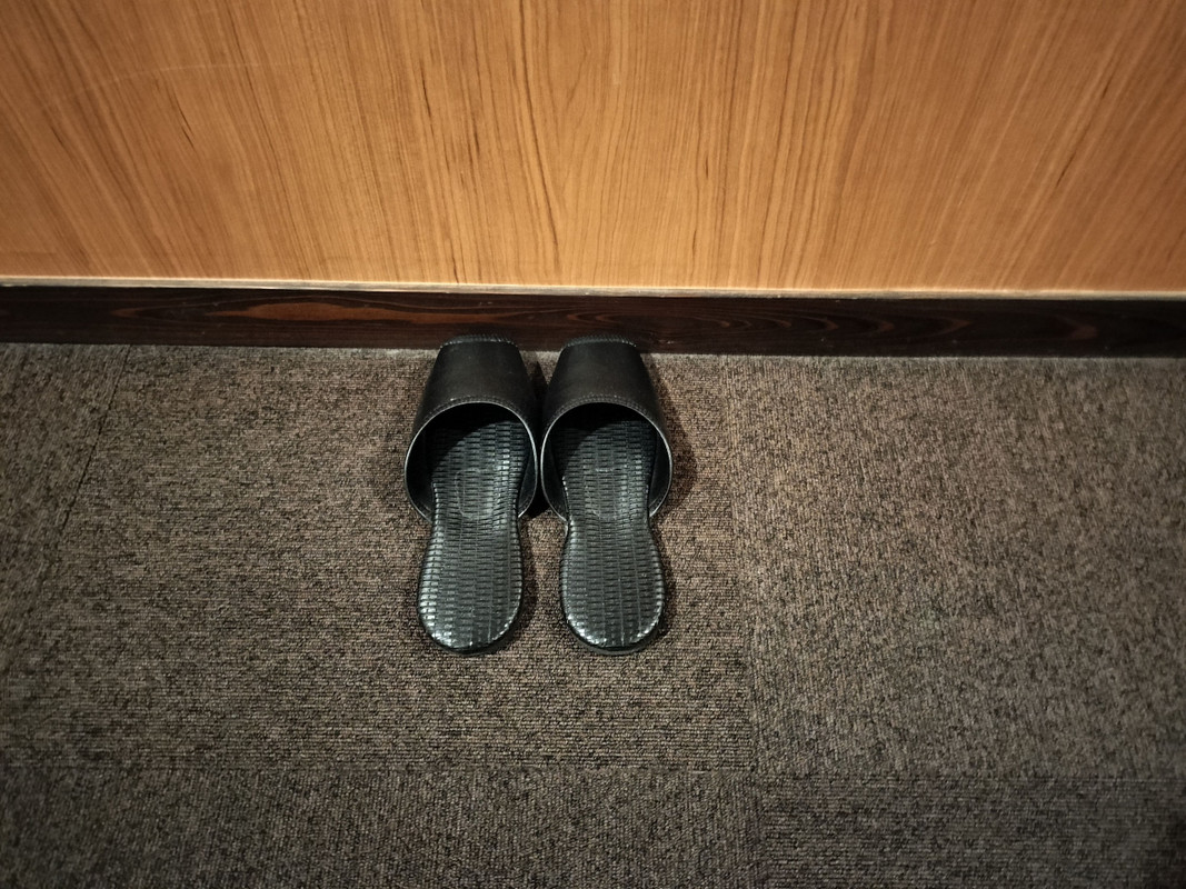 使い捨てスリッパなどあるわけもなく、当然使いまわし