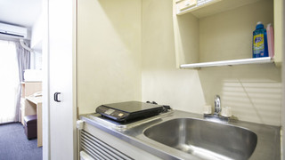 スタンダード セミダブル ルーム 喫煙可 簡易キッチン (ハウスキーピングは有料オプション)