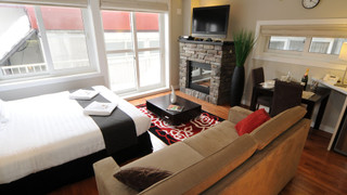 スタジオアパートメント暖炉付き（メインフロア）