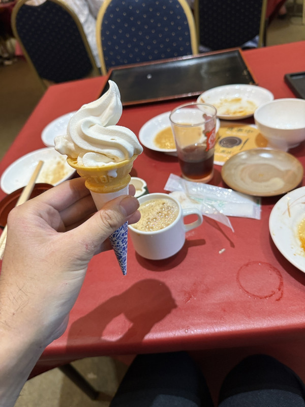 〆のソフトクリームなんかもありました。