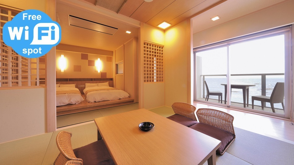 海の見える半露天風呂付き客室♪豪華バイキングも楽しみなお宿4059702