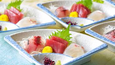 夕食　季節のお造り① / 1