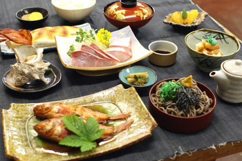 「柿谷商店」料理 841642 【みさき御膳】ひのみさきの名物全部入りのセットメニューです