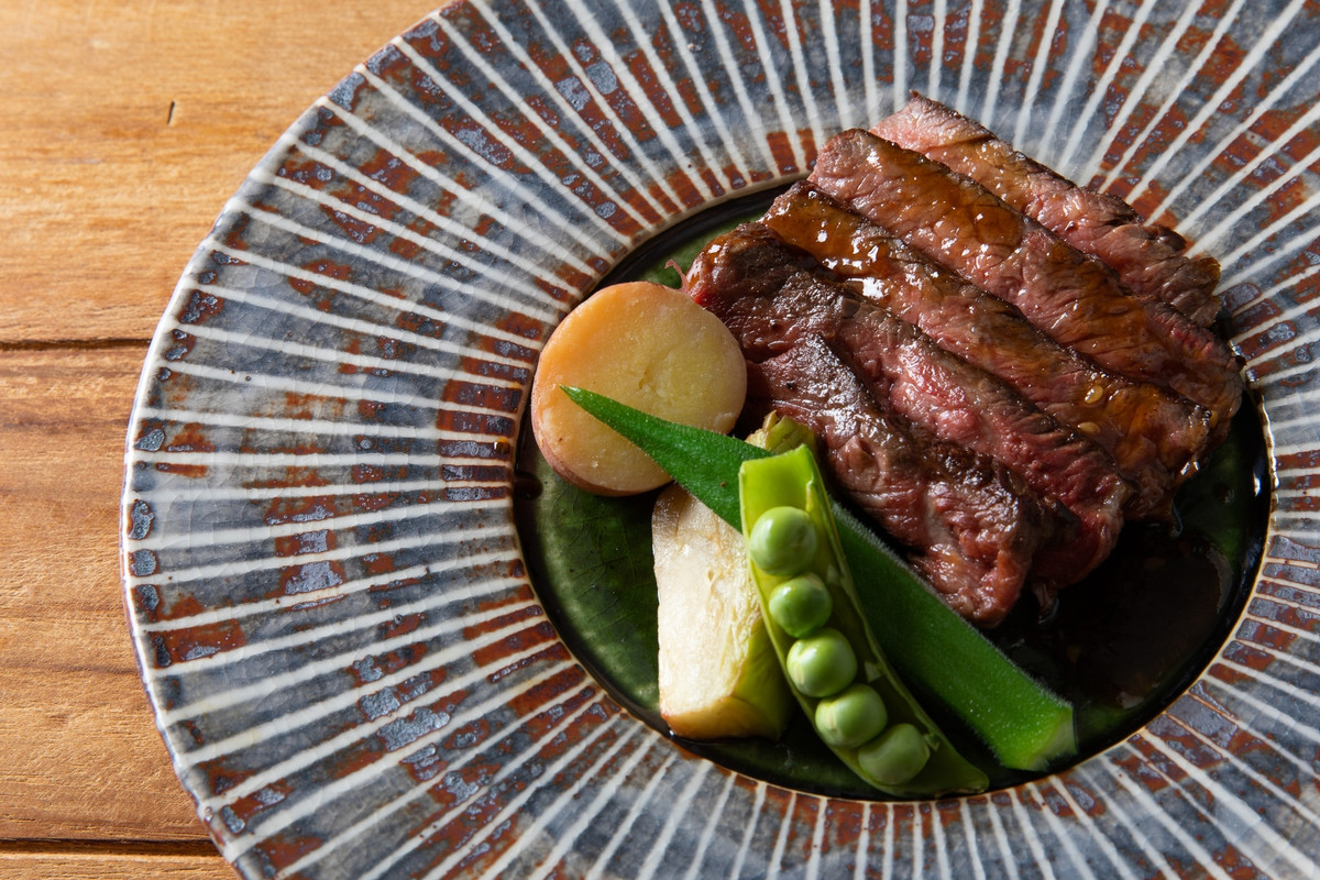 夕食の肉料理例